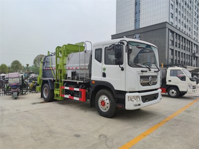 餐廚垃圾車(chē)，收集運(yùn)輸剩飯剩菜泔水垃圾我擔(dān)當(dāng)，干濕分離我本領(lǐng)大
